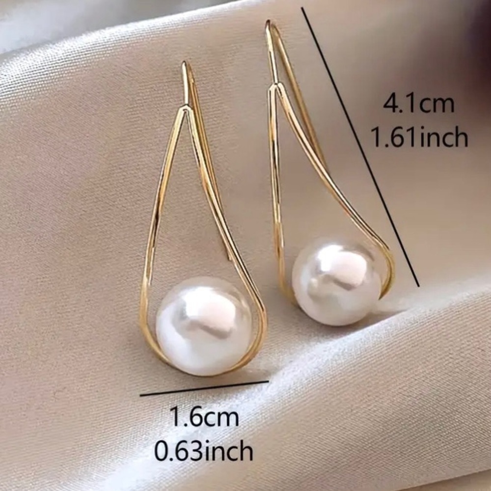 ✨Zara Isla Pearl Drop Earrings - Picture 4 of 6